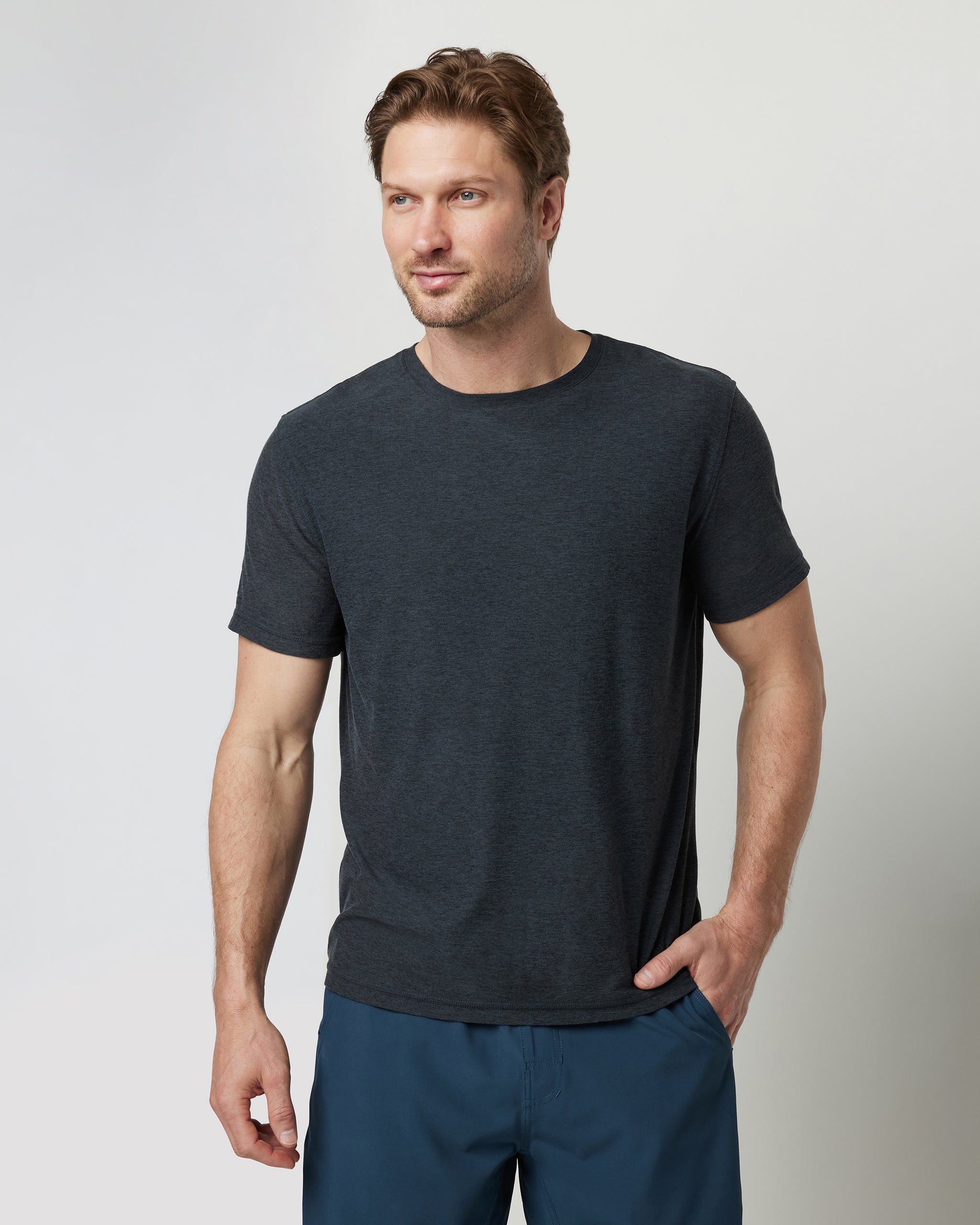 Strato Tech Tee - Charcoal Heather - Xs
