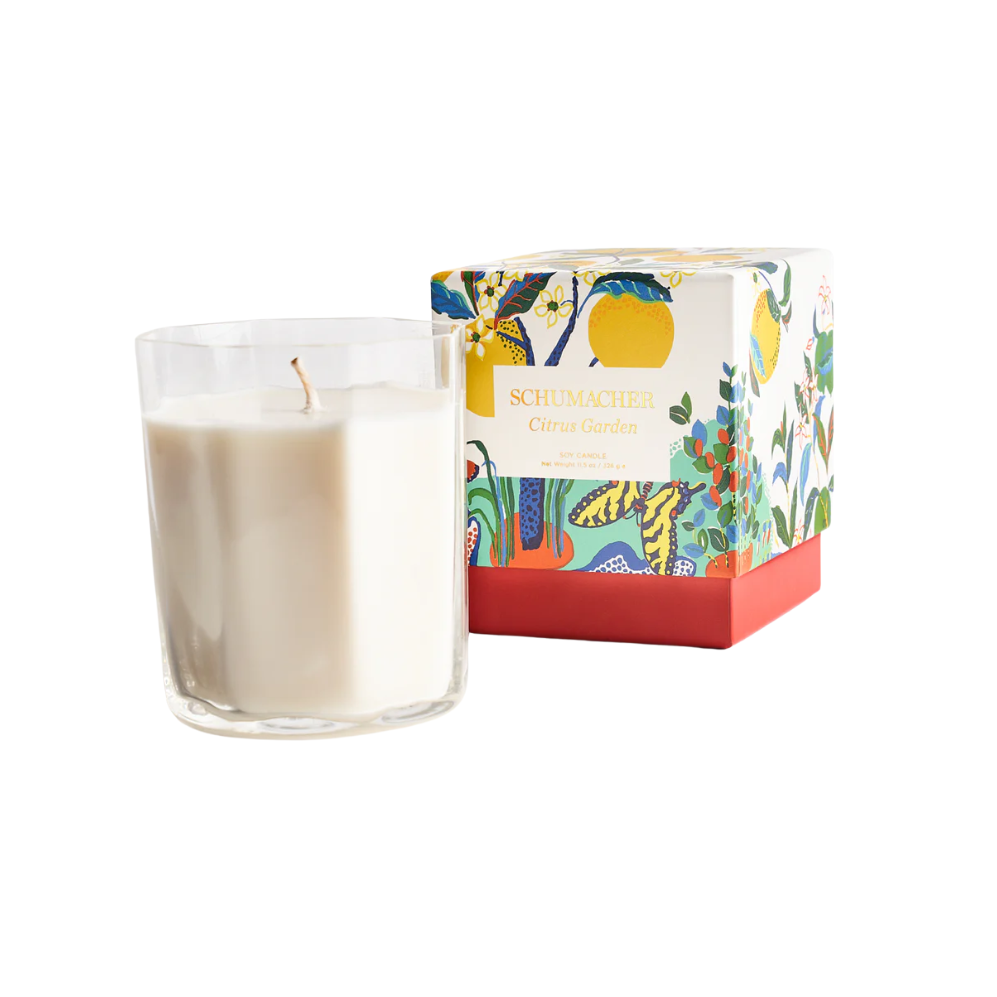 a candle next to a candle box