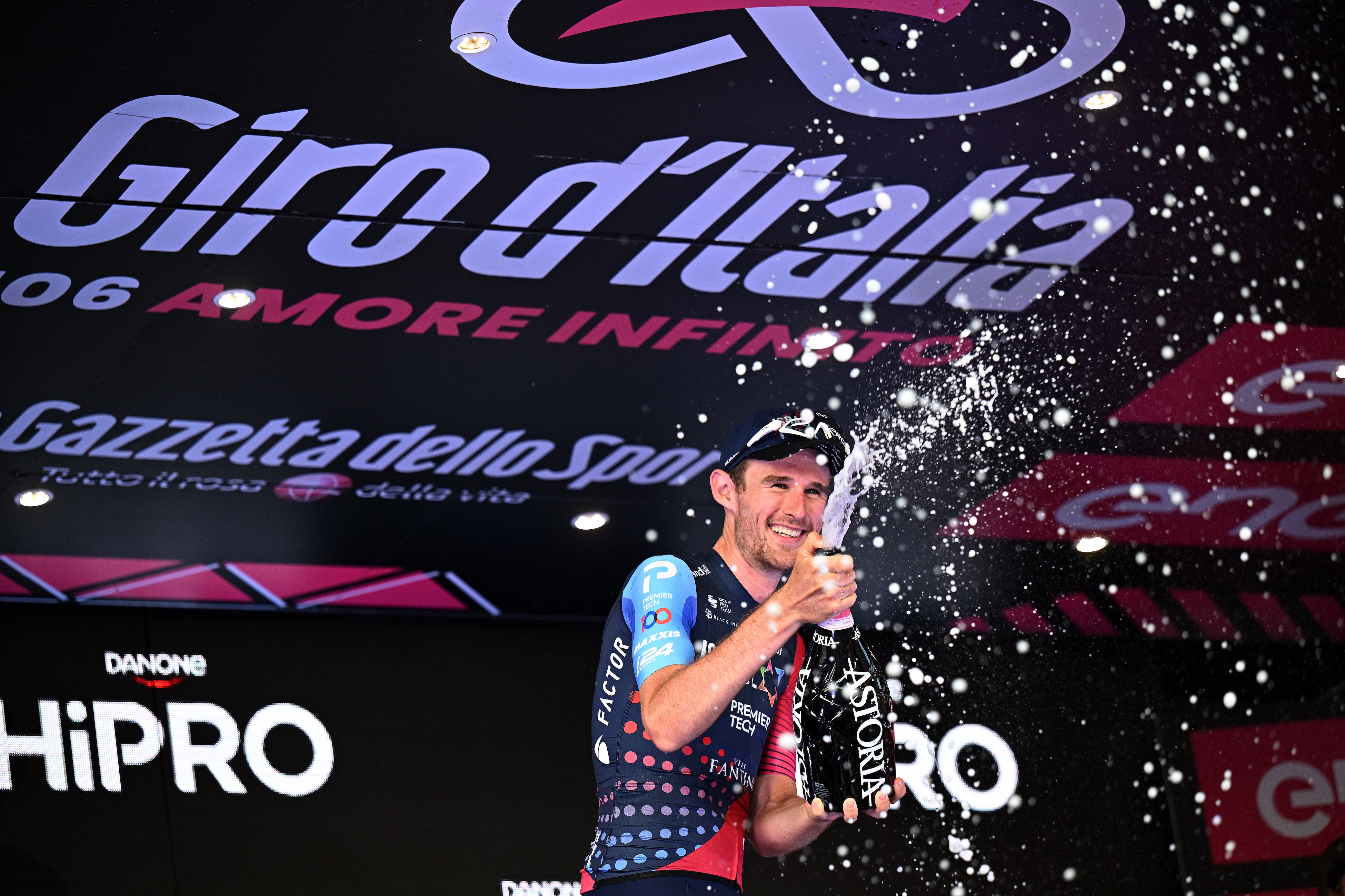 Derek Gee takes combativity prize, Giro d'Italia 2023