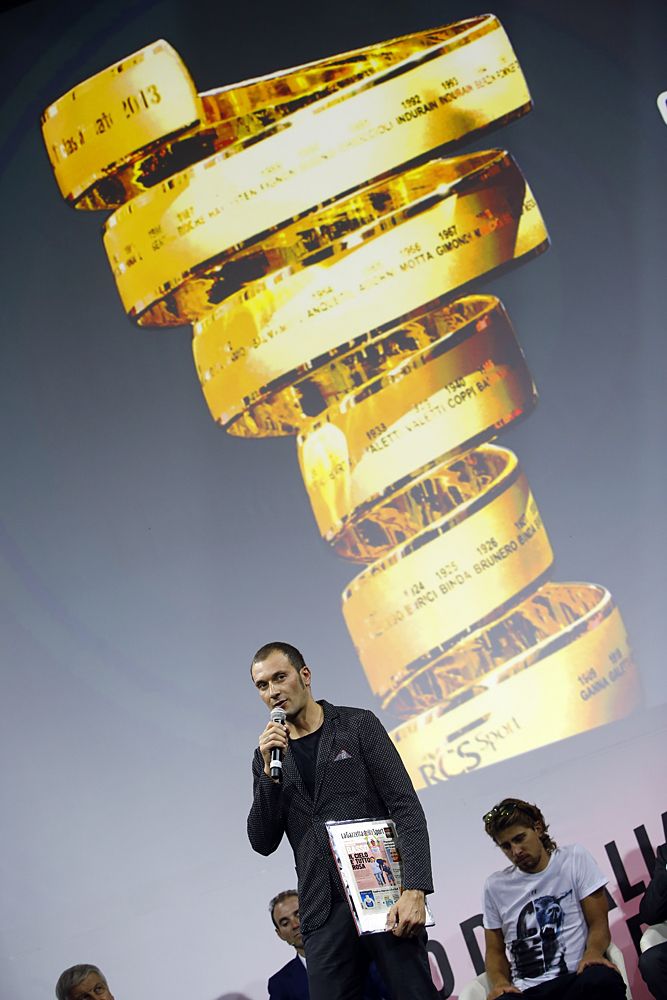 Ivan Basso at the Giro presentation