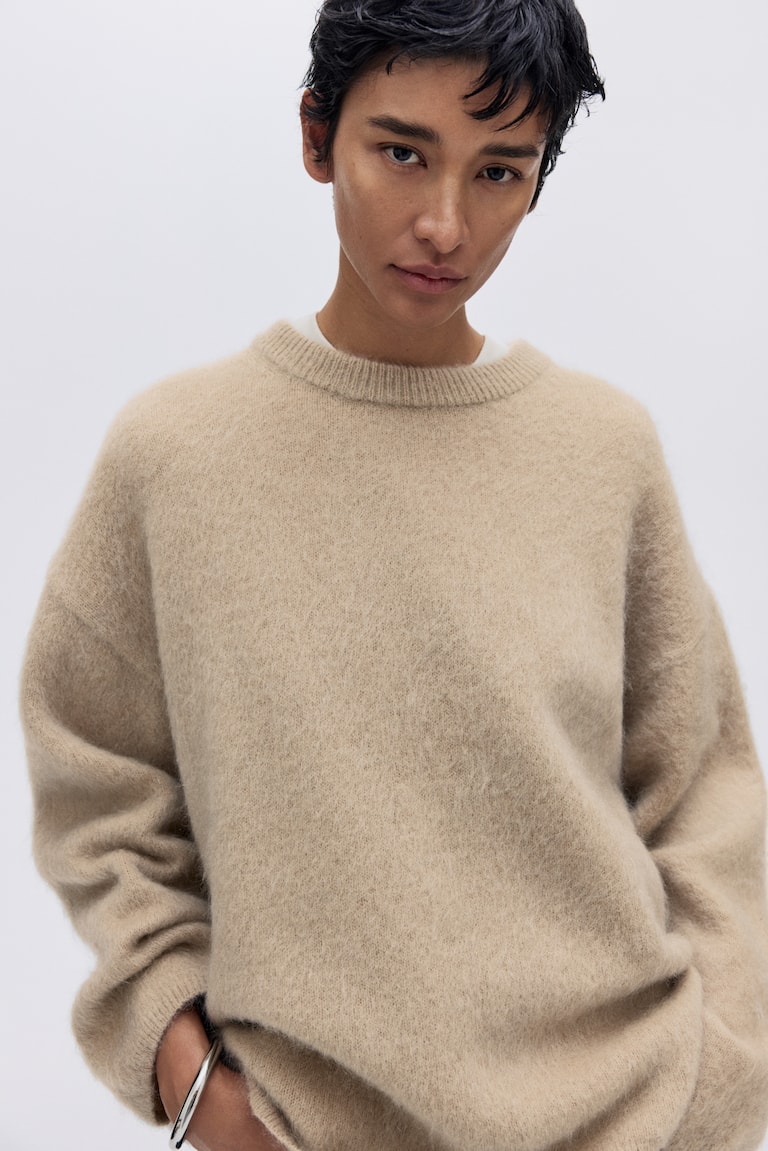 Oversized Mohair-Blend Jumper