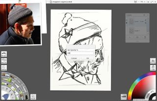 Paint expressive portrait art: Duplicating the pencil layer