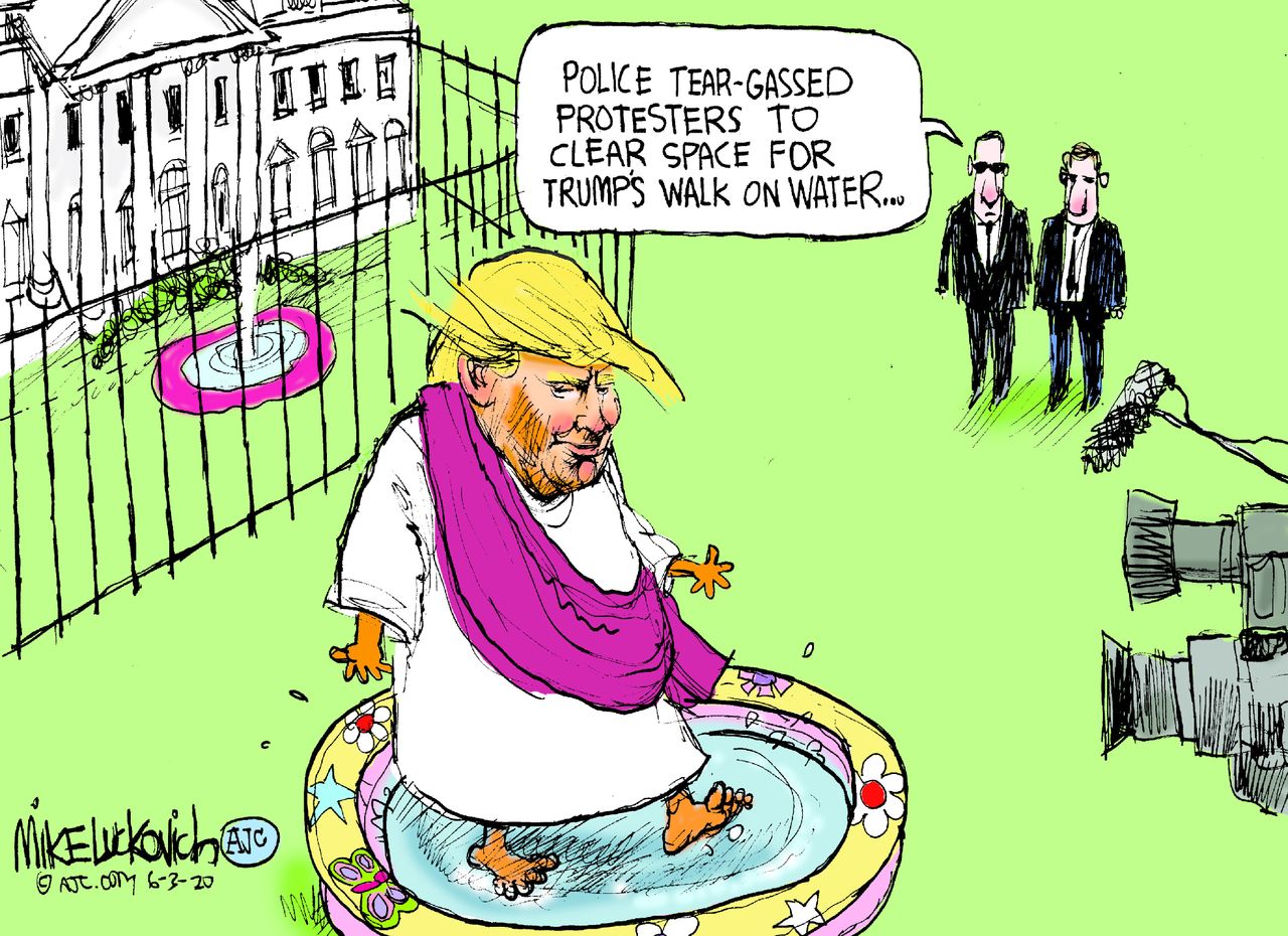 7 scathing cartoons about Trump's Bible photo op | The Week