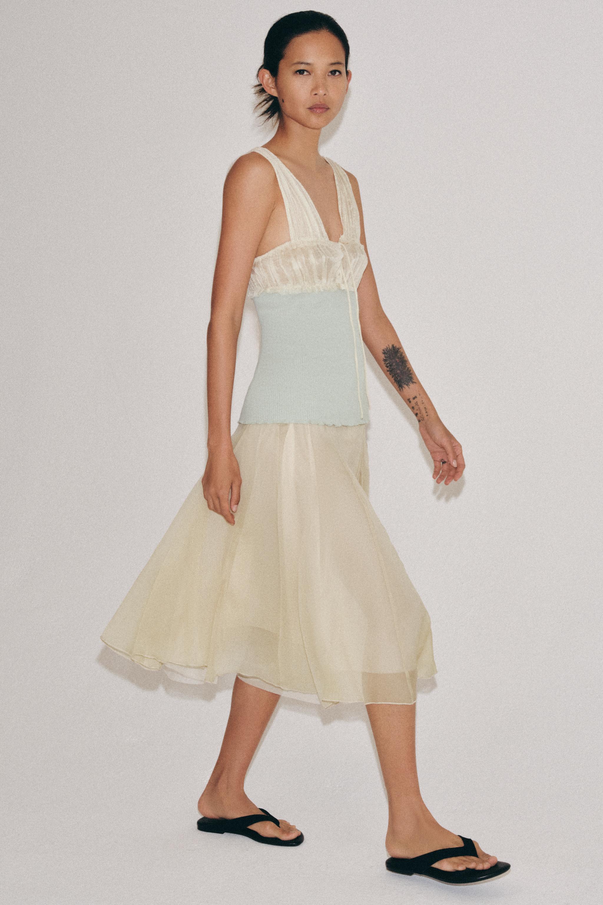 combination midi skirt