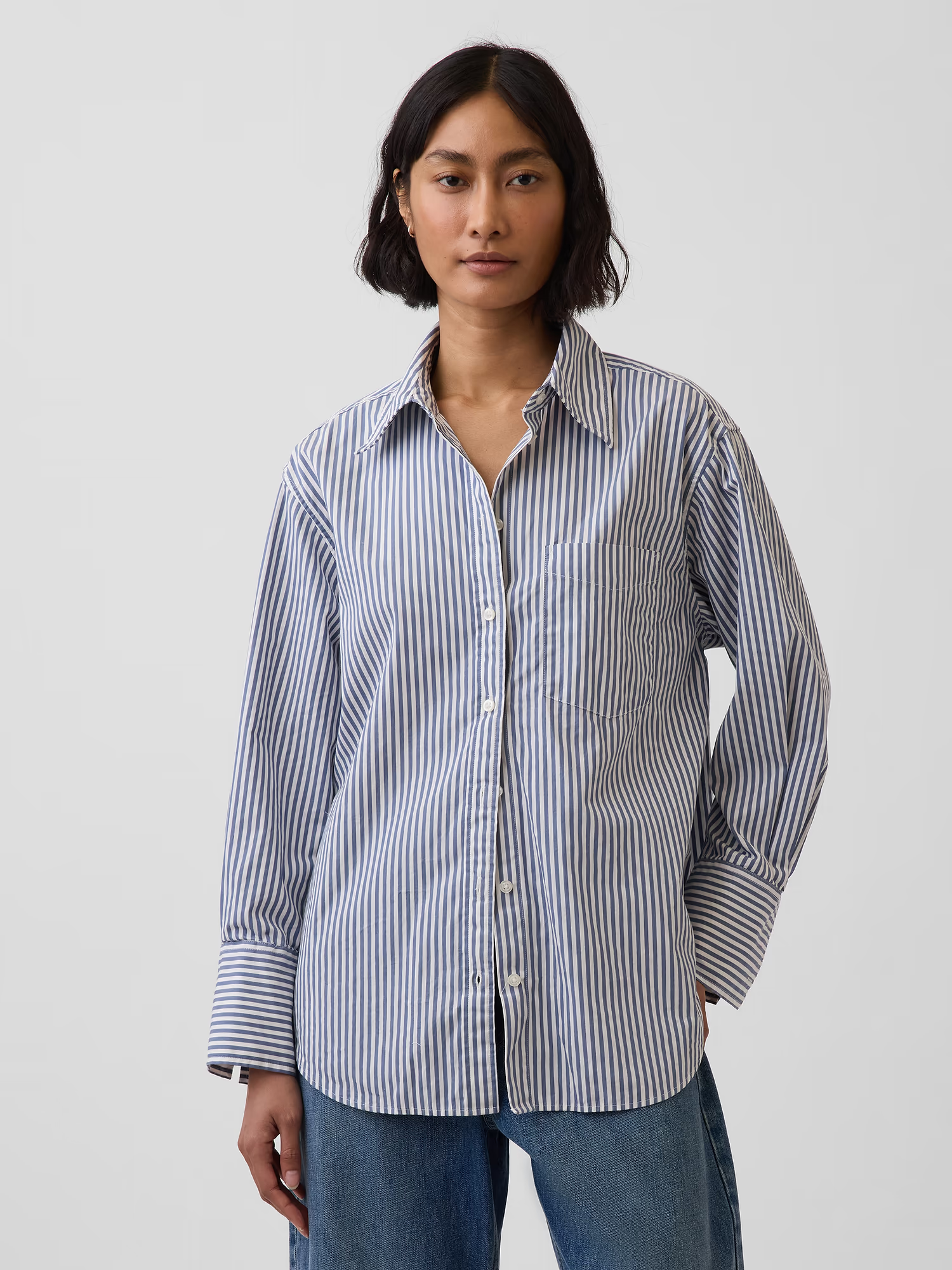 Gap, Organic Cotton Poplin Big Shirt