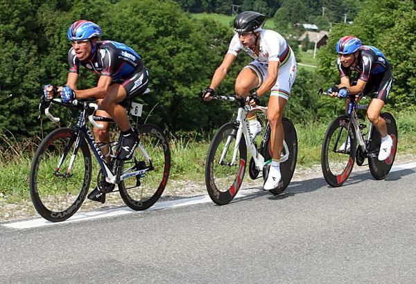 U23 world champion Adriano Malori waits for his turn on the front.