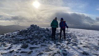 winter hikers