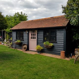 makeover of old summer house to garden studio