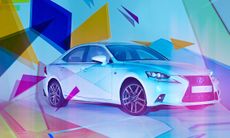 Lexus F Sport with colourful graphics