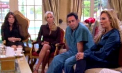 On Sunday's season premiere, the cast of "The Real Housewives of Beverly Hills" discussed the recent suicide of cast member Russell Armstrong.