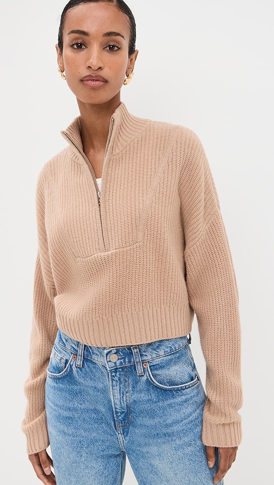 Staud Cropped Hampton Sweater