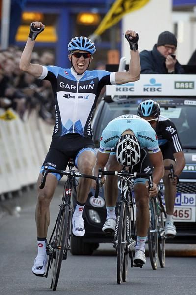 Sep Vanmarcke (Garmin-Barracuda) celebrates his victory