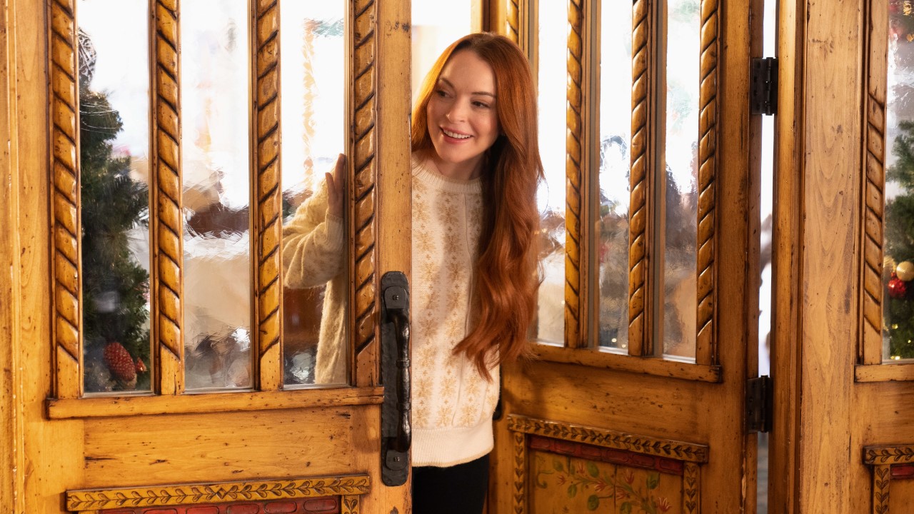 Lindsay Lohan en Enamorándose de Navidad.