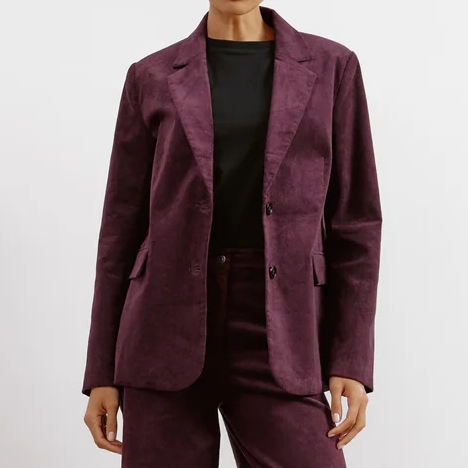 Albaray Plum Cord Blazer