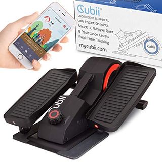 Cubii Pro Under Desk Elliptical, Bluetooth Enabled, Sync with Fitbit and HealthKit, Adjustable Resistance, Easy Assembly (Noir)