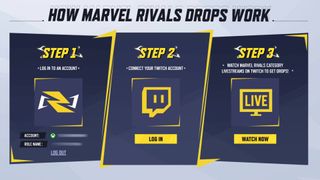 Marvel Rivals twitch drops account linking steps