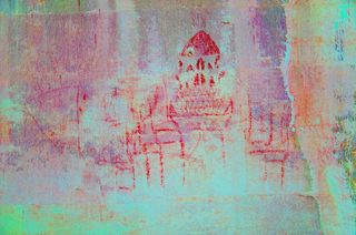 The digitally enhanced pictures revealed paintings of elephants, lions, the Hindu monkey god Hanuman, boats and buildings — perhaps even images of Angkor Wat itself.