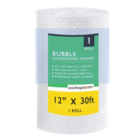 PackageZoom Bubble Cushioning Wrap, 12in x 30ft