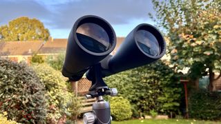 binoculars on a tripod