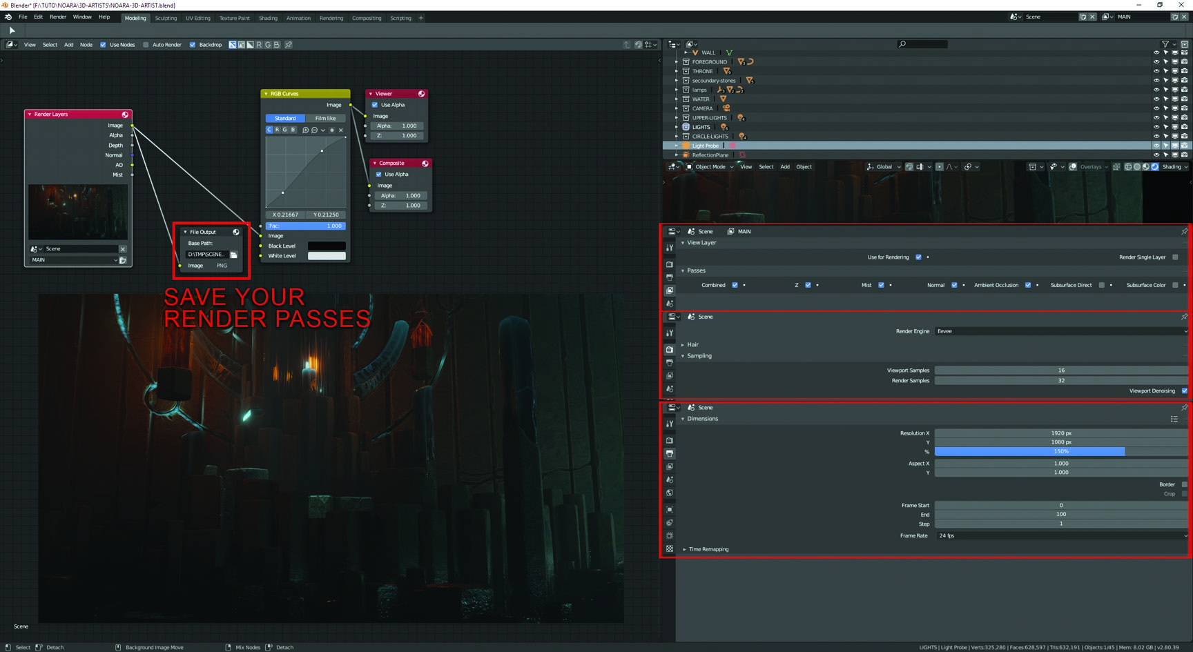 Render settings for EEVEE