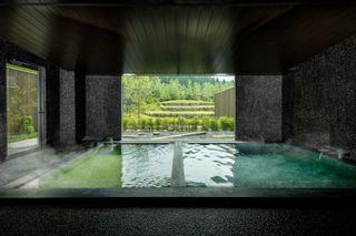 hot springs at Kai Yufuin by Kengo Kuma