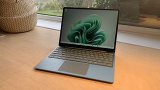 Microsoft surface laptop Go 3 on a desk