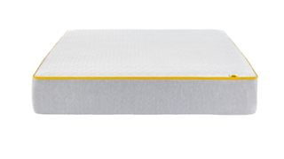 Best Eve mattress sales, discount codes and deals: Eve Premium Hybrid Mattress with a light grey fabric base and white knitted top