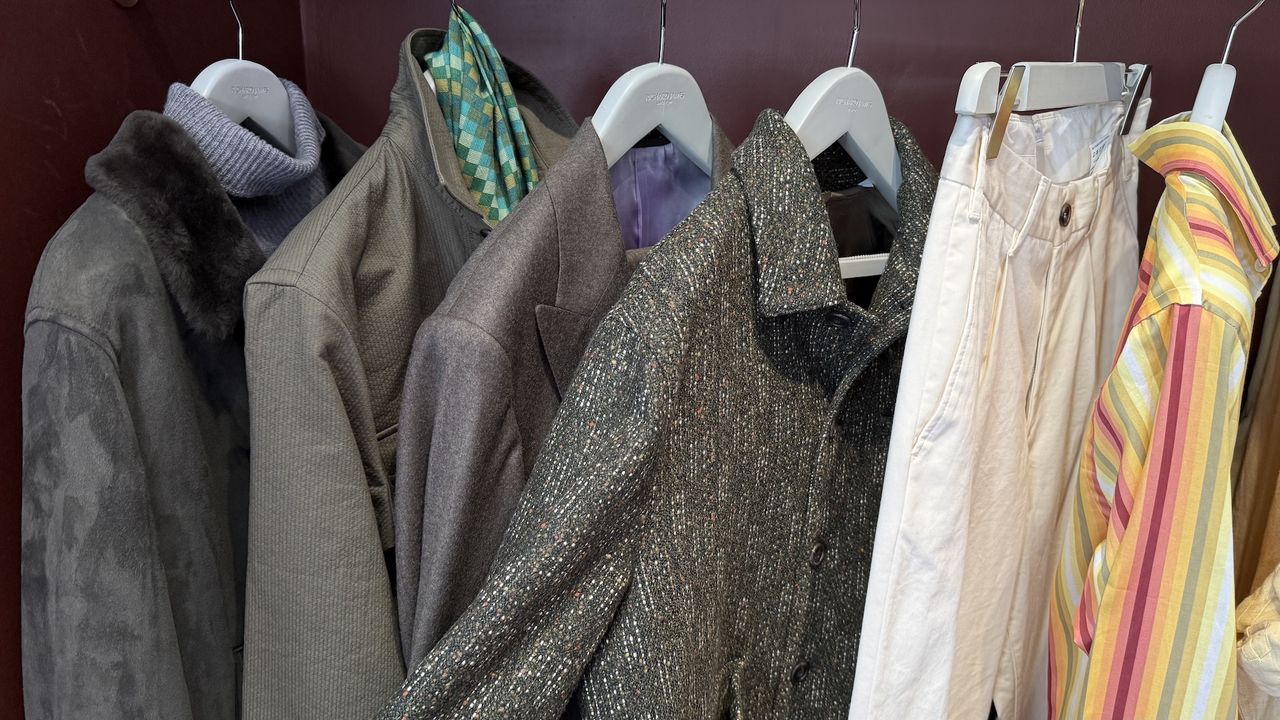 A selection of items from the Richard James A/W 25 collection