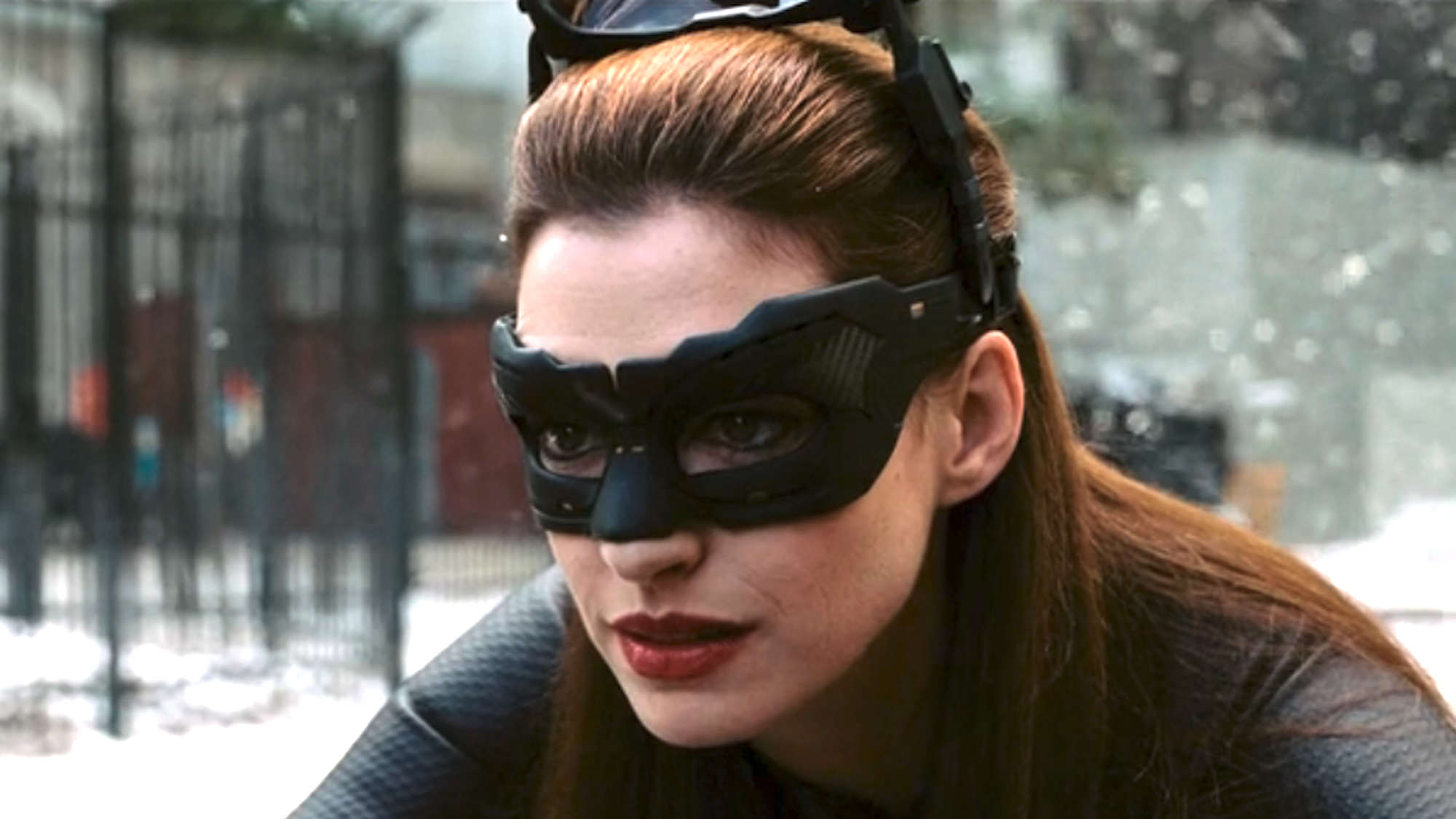 Anne Hathaway as Catwoman in The Dark Knight Rises