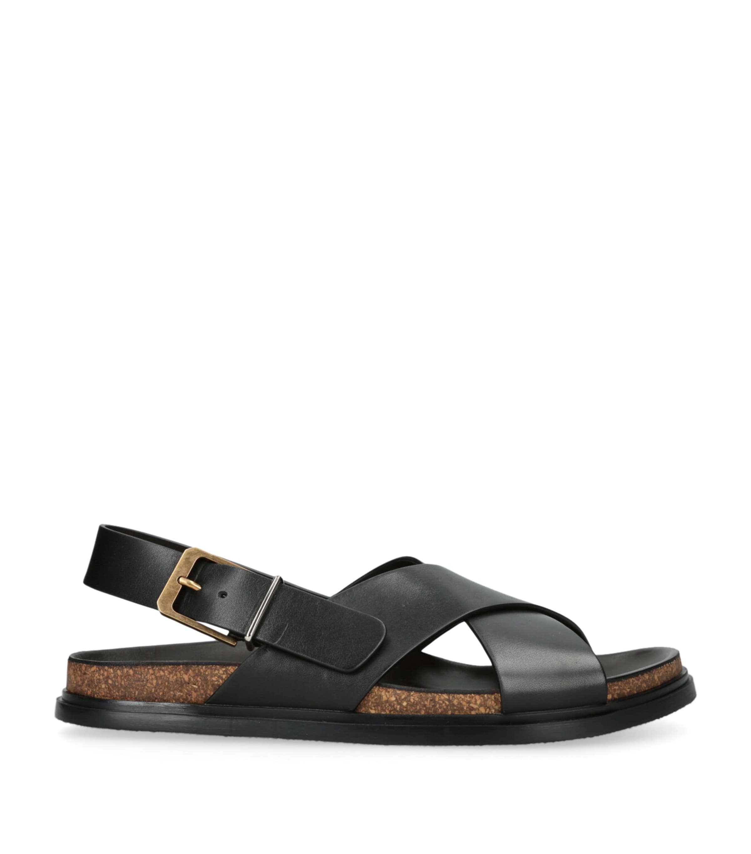 The Row Leather Buckle Sandals
