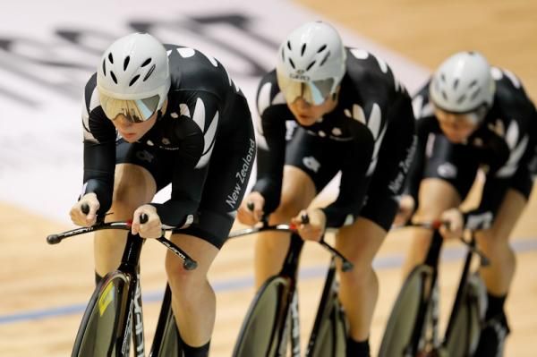 The New Zealander's en-route to their bronze medal ride-off