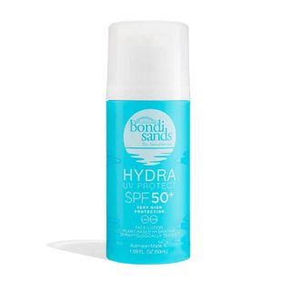 product shot of Bondi Sands Hydra UV Protect SPF50+ Face Lotion, one of the best sunscreens for oily skin