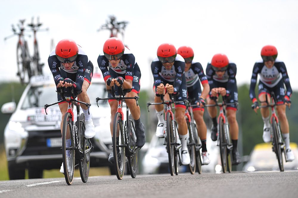 UAE Team Emirates at Criterium du Dauphine stage 3 team time trial