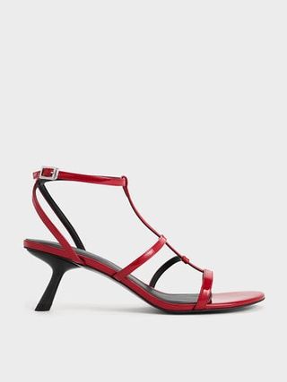 Clara Asymmetric T-Bar Sandals