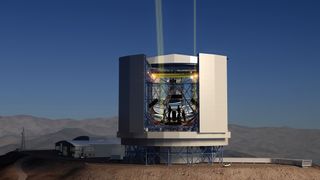 The Giant Magellan Telescope as it will look after construction on Cerro Las Campanas in Chile.