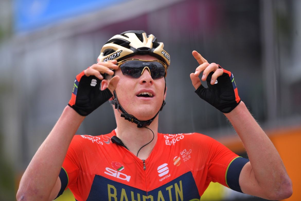 Matej Mohoric wins stage 10 of the Giro d'Italia