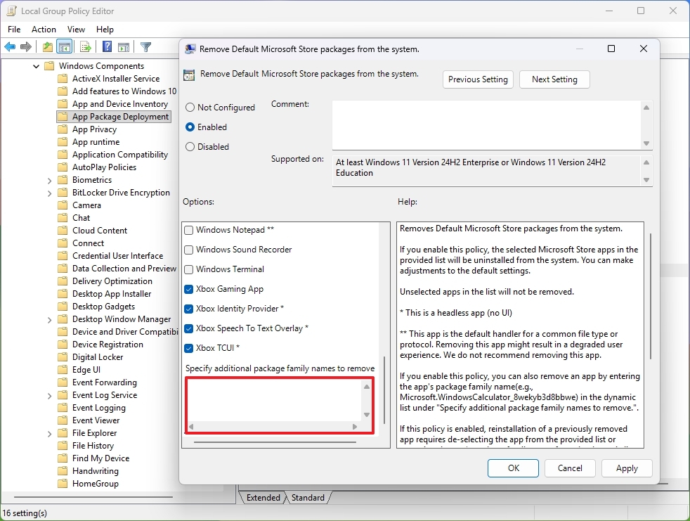 Remove Default Microsoft Store packages from the system (edit)