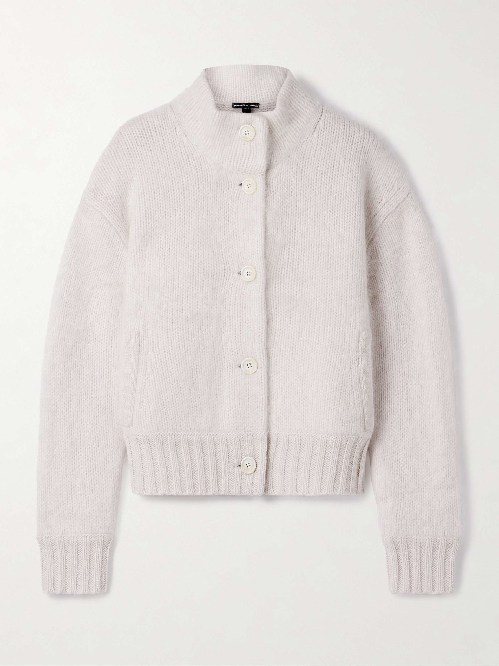Halo Brushed-Cashmere Cardigan