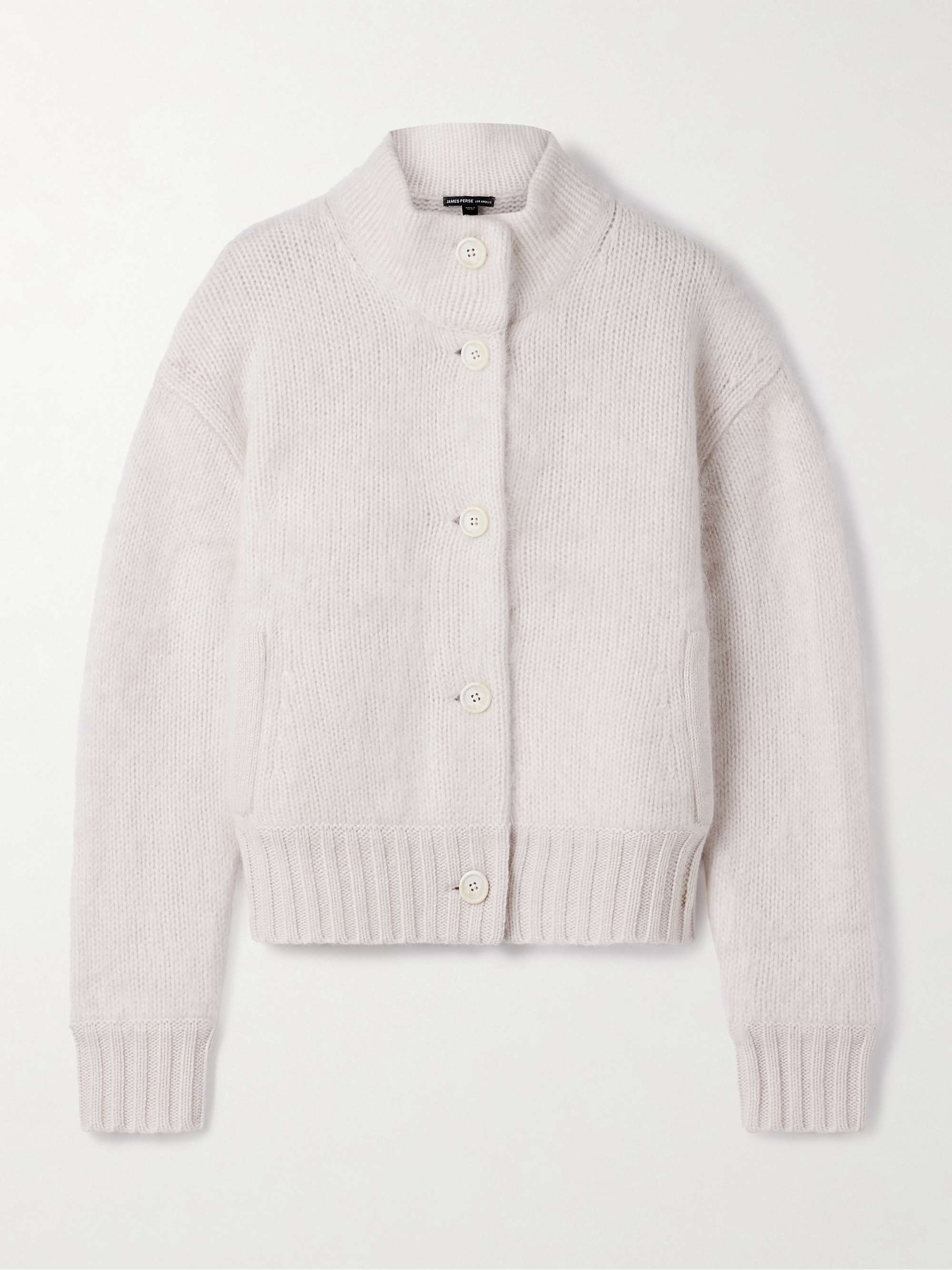 Halo Brushed-Cashmere Cardigan