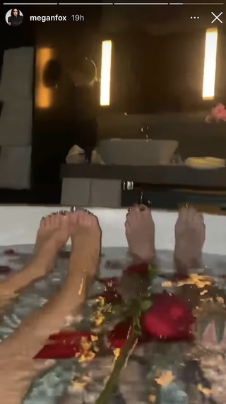 Megan Fox and MGK bath