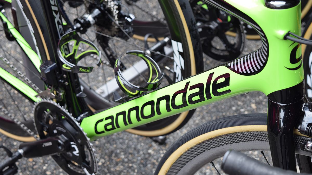 Despite switching to bright pink kit for the 2018 season, EF-Drapac retain their black and green bikes