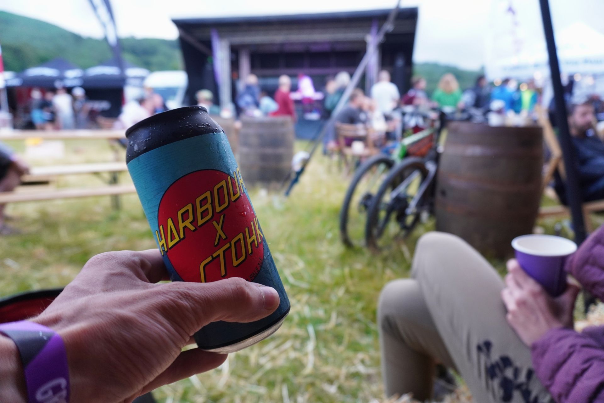 Image shows Grinduro gravel event.