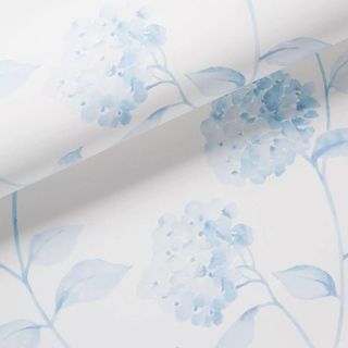 Light blue hydrangea wallpaper
