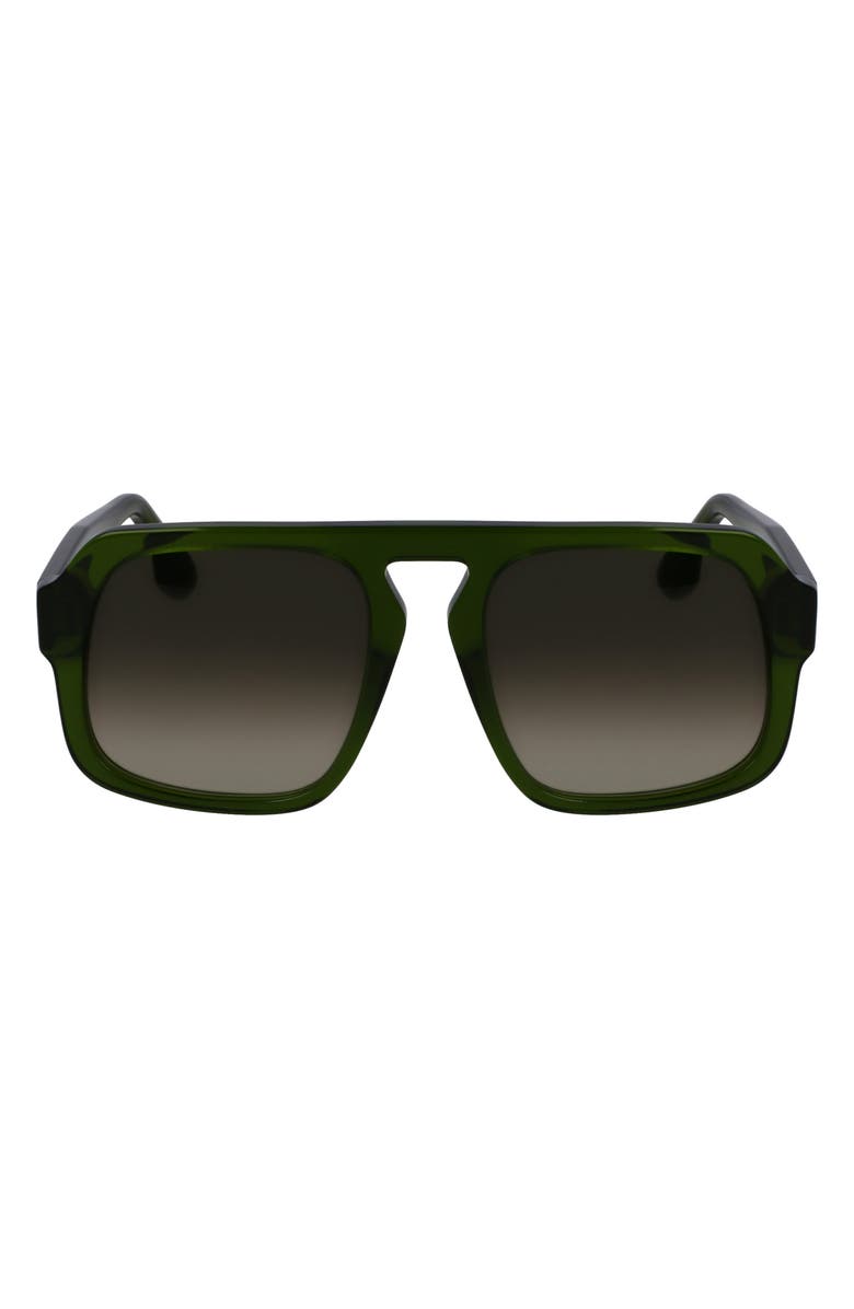 Chain Core Wire 53mm Gradient Modified Rectangular Sunglasses