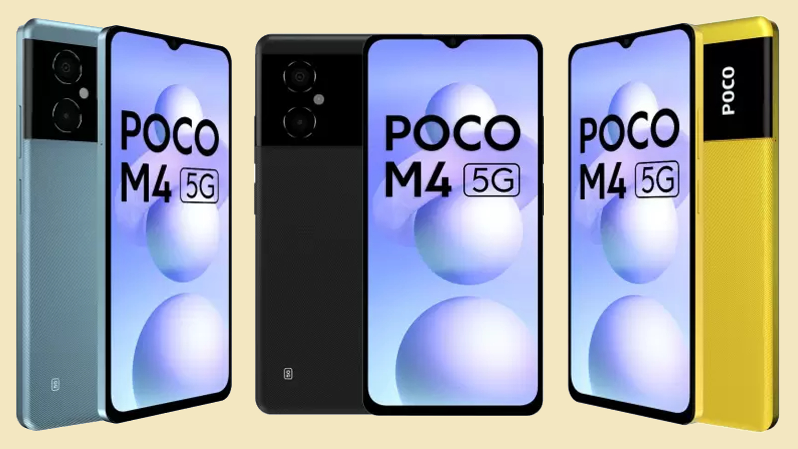 POCO M4 5G (Cool Blue, 4GB RAM 64GB RAM)