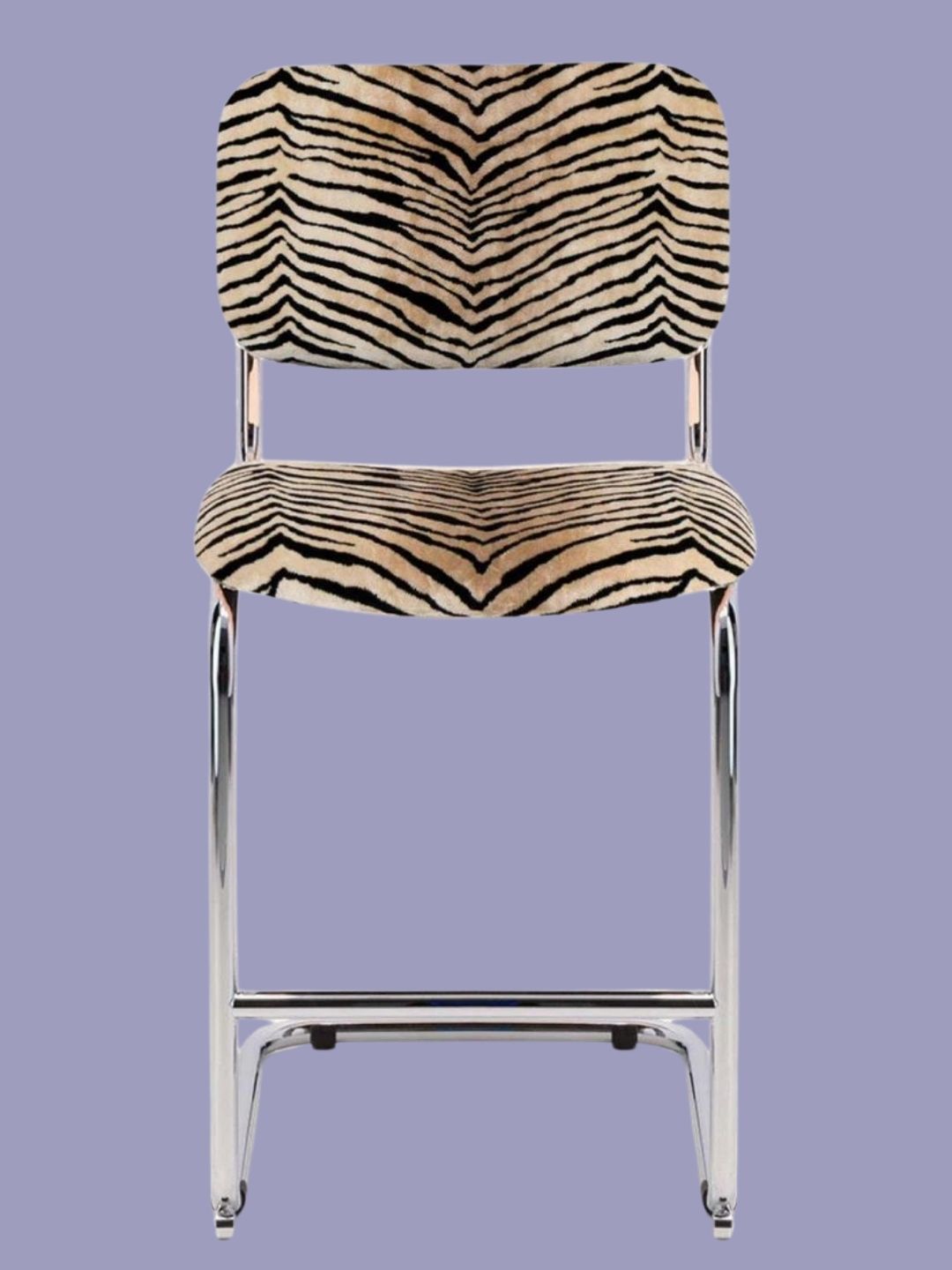 The Socialite Family, Classica Velvet Bar Chair in Tiger