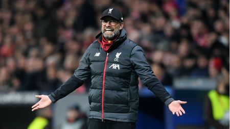 Liverpool manager Jurgen Klopp reacts during the 1-0 defeat at Atletico Madrid