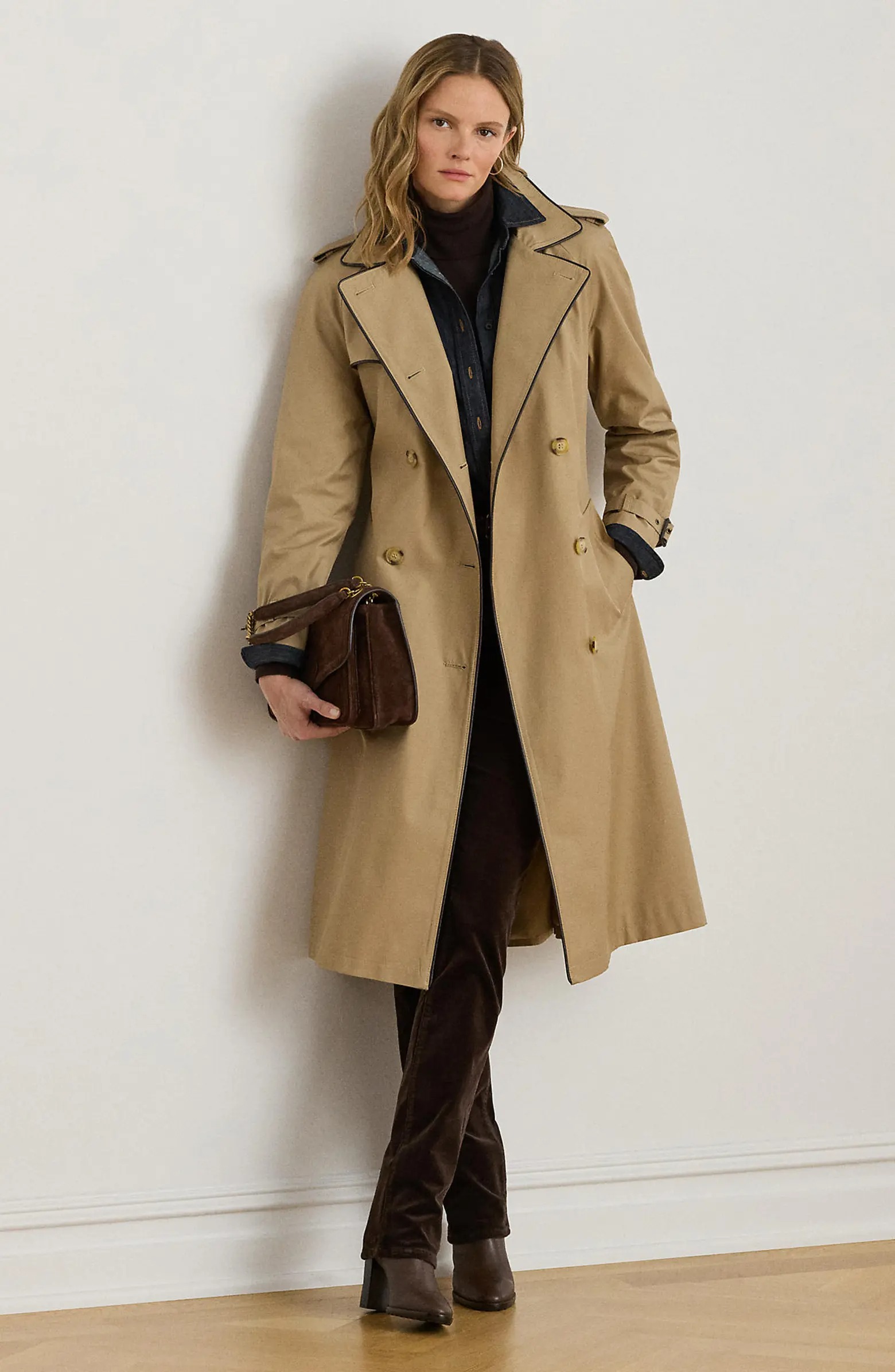 London Fog, Heritage Trench Raincoat With Removable Hood