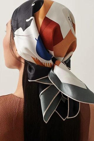 Hermes Is This a Love Story head scarf