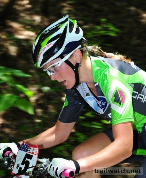 Heather Irmiger (Gary Fisher/Subaru) won the short track race in Colorado Springs.